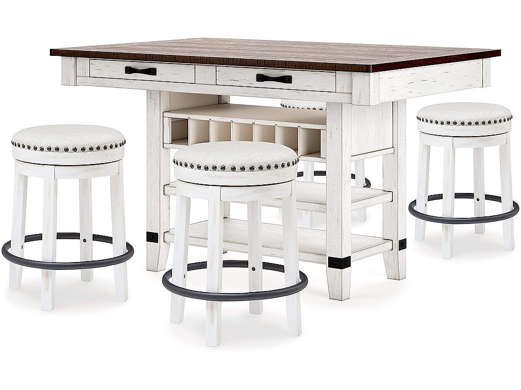 Valebeck Counter Height Dining Table and 4 Barstools - image 1