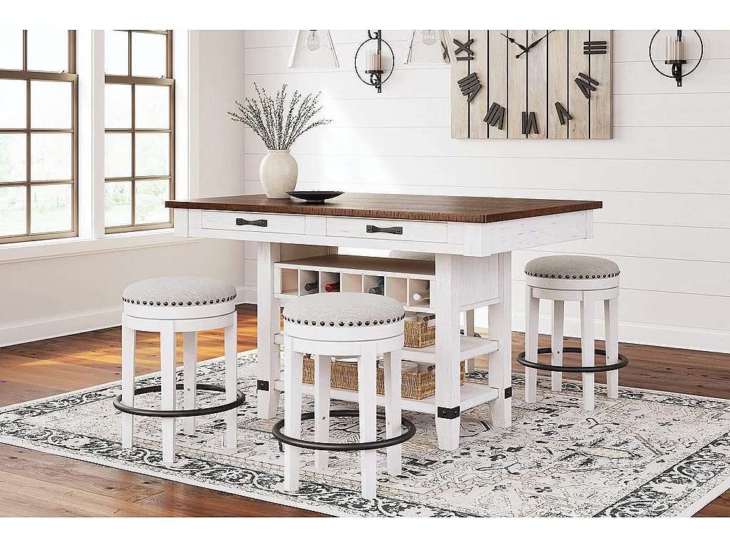 Valebeck Counter Height Dining Table and 4 Barstools - main image