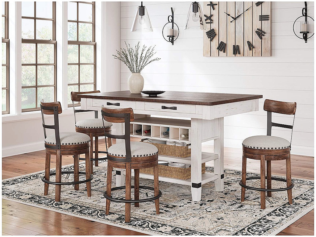Valebeck Counter Height Dining Table and 4 Barstools - main image