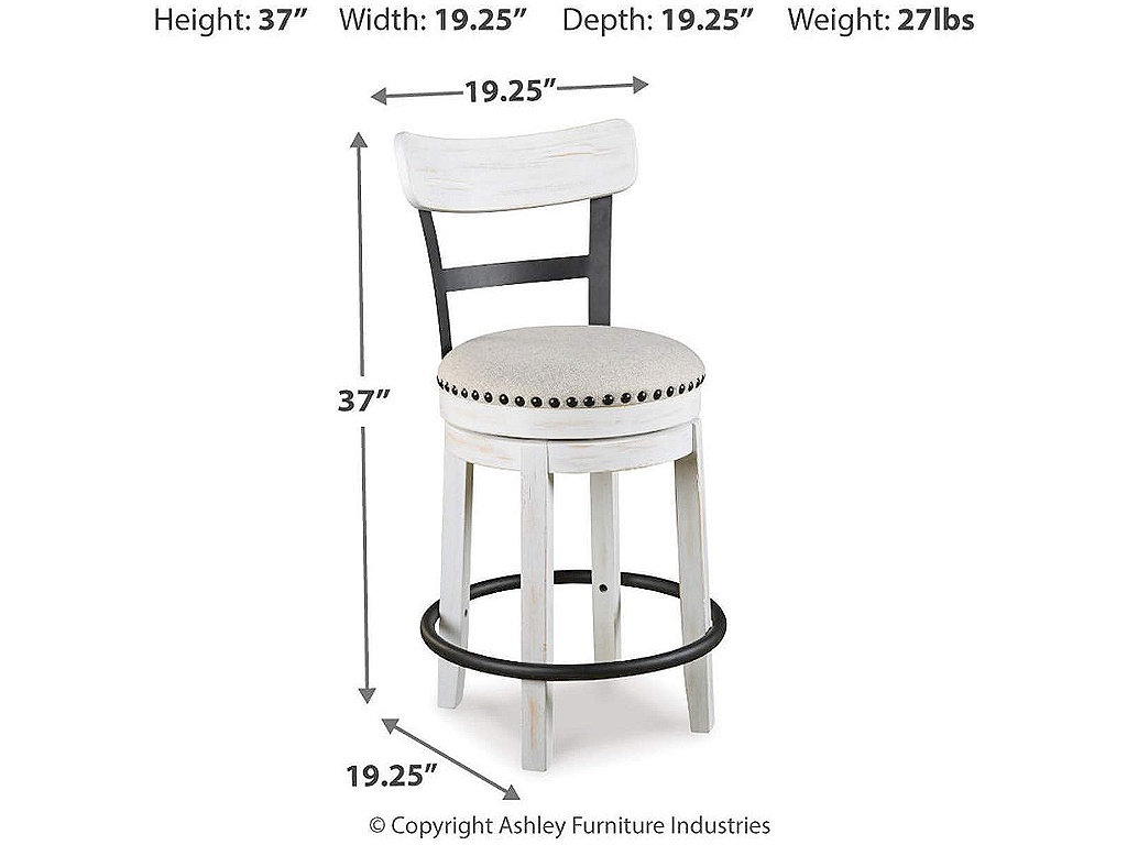 Valebeck Counter Height Dining Table, 4 Barstools and Server - image 10