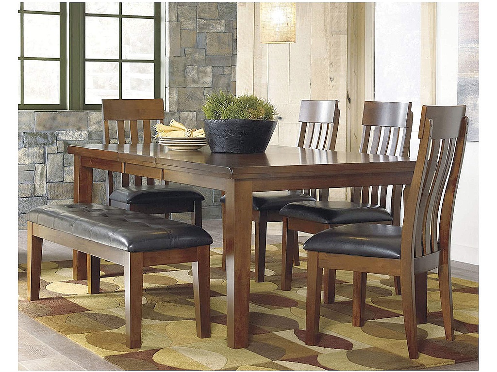 Ralene Dining Table and 4 Chairs and Bench - image 1