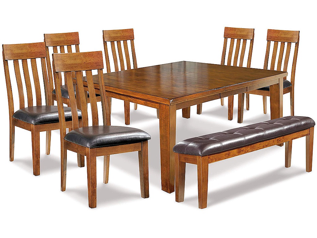 Ralene Dining Table and 6 Chairs and Bench - main image