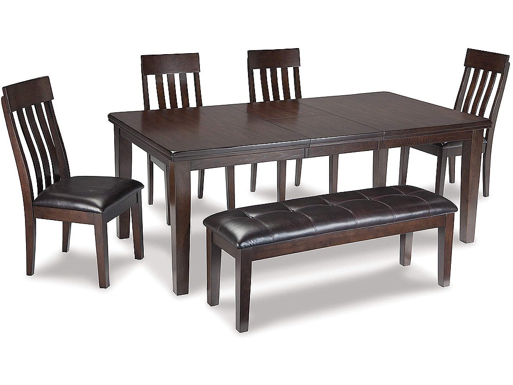 Haddigan Dining Table with 4 Chairs and Bench - image 1