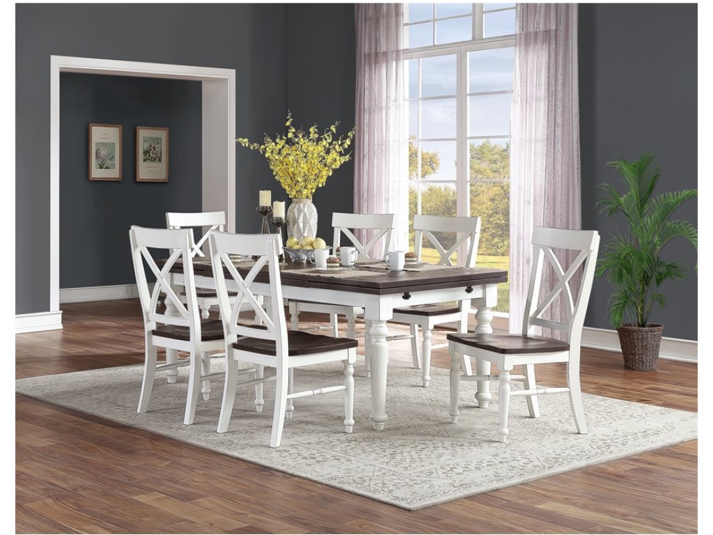 Extension Dining Table W / 2 20" Leaves - image 4