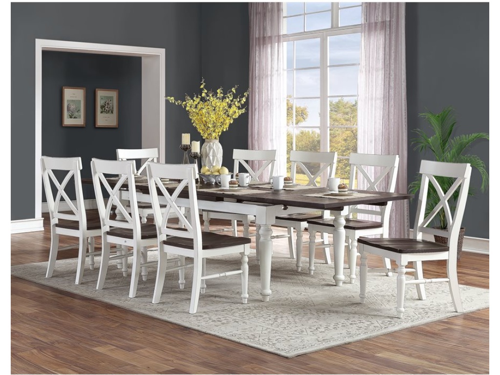 Extension Dining Table W / 2 20" Leaves - image 5