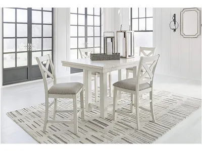 Robbinsdale Counter Height Dining Table and 4 Barstools
