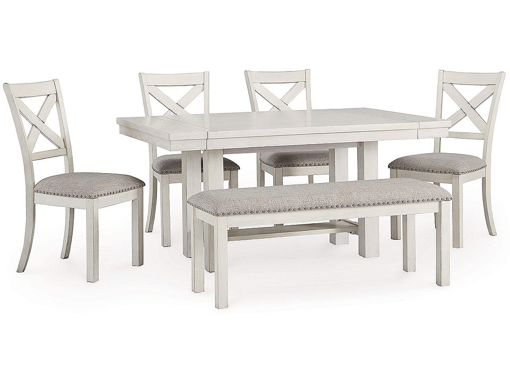 Robbinsdale Dining Table, 4 Chairs and Bench - image 1