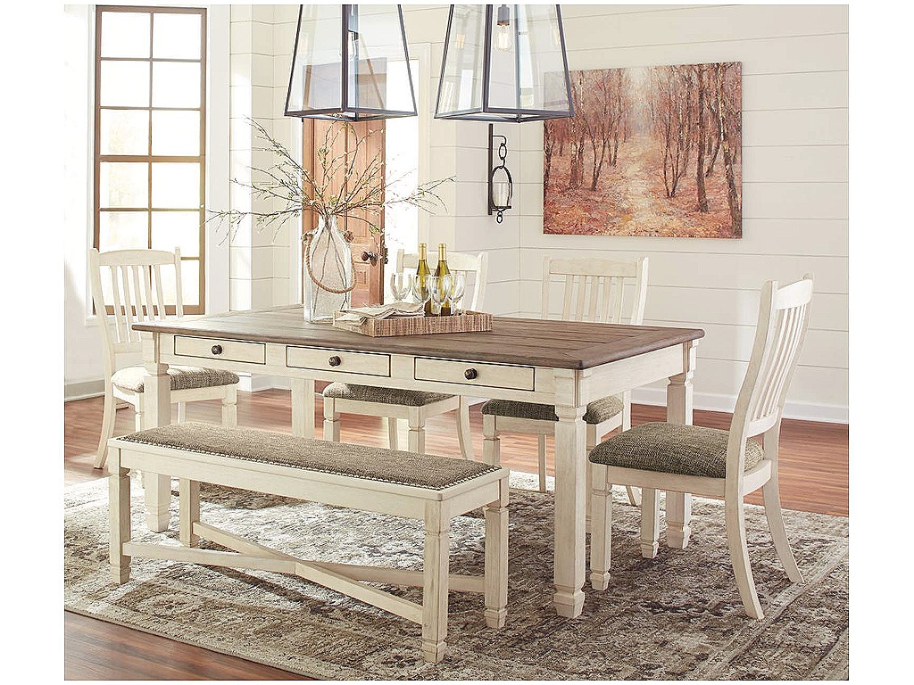 Bolanburg Dining Table with 4 Chairs and Bench - image 2