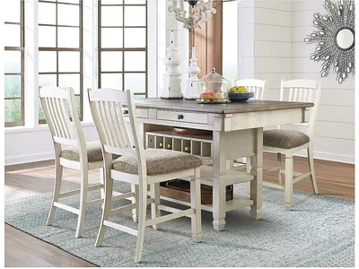 Bolanburg Counter Height Dining Table with 4 Barstools