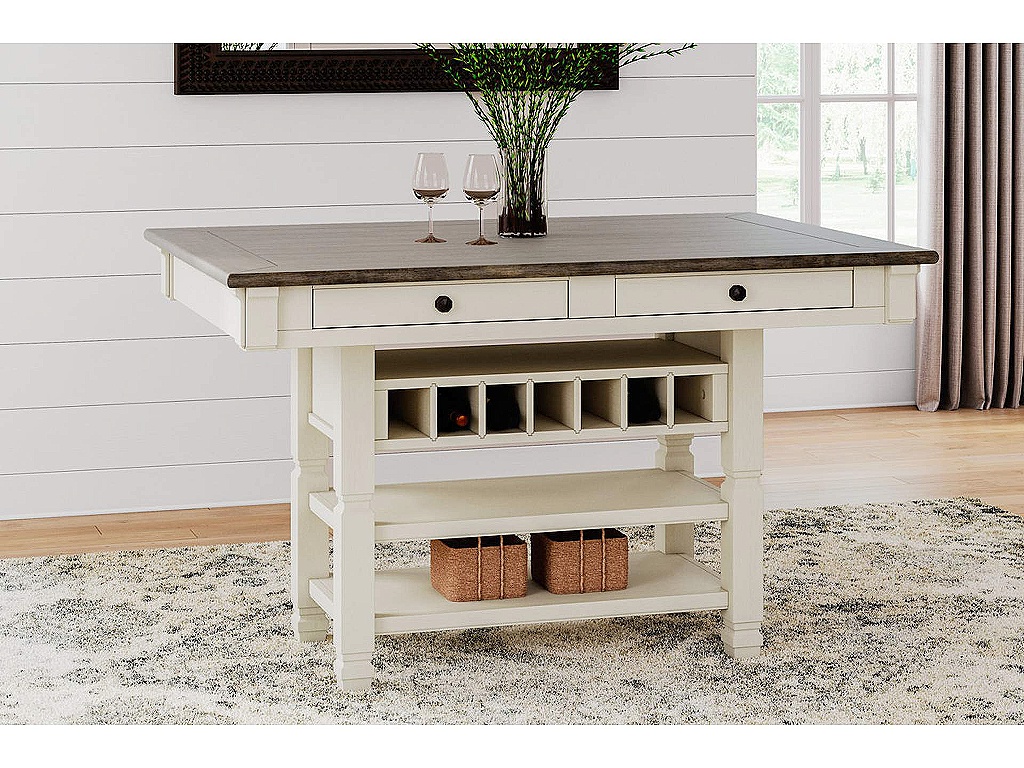 Bolanburg Counter Height Dining Table, 4 Stools, Bench and 2 Display Cabinets - image 25