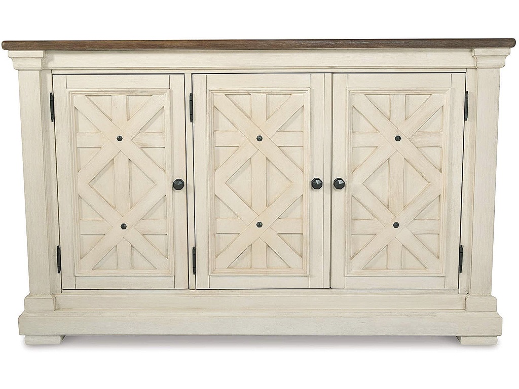 Bolanburg Dining Table, 4 Chairs, Bench, Server and Display Cabinet - image 10