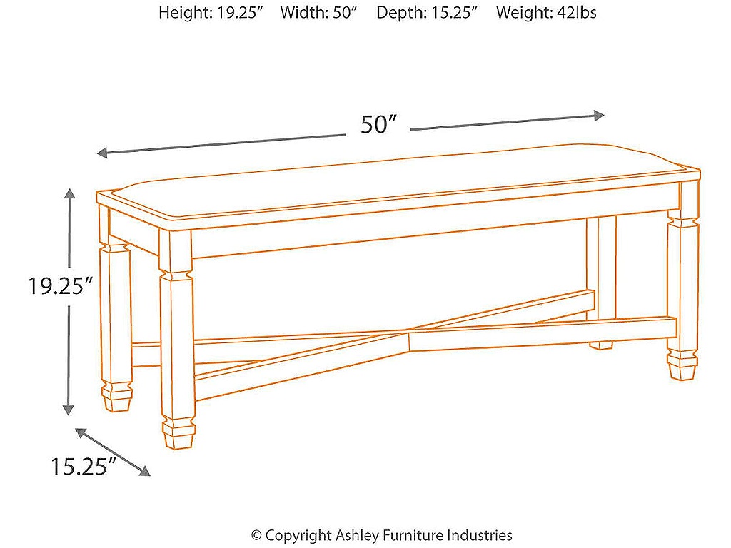 Tyler Creek Dining Bench - image 3