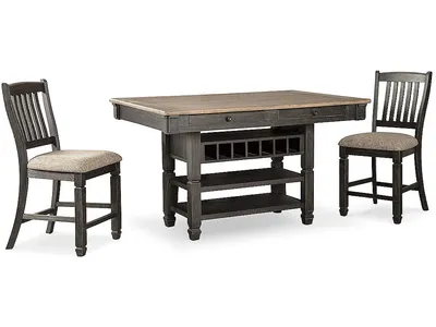Tyler Creek Counter Height Dining Table and 2 Barstools