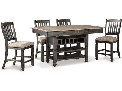 Tyler Creek Counter Height Dining Table with 4 Barstools