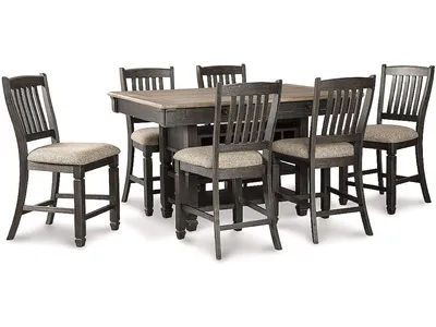 Tyler Creek Counter Height Dining Table and 6 Barstools