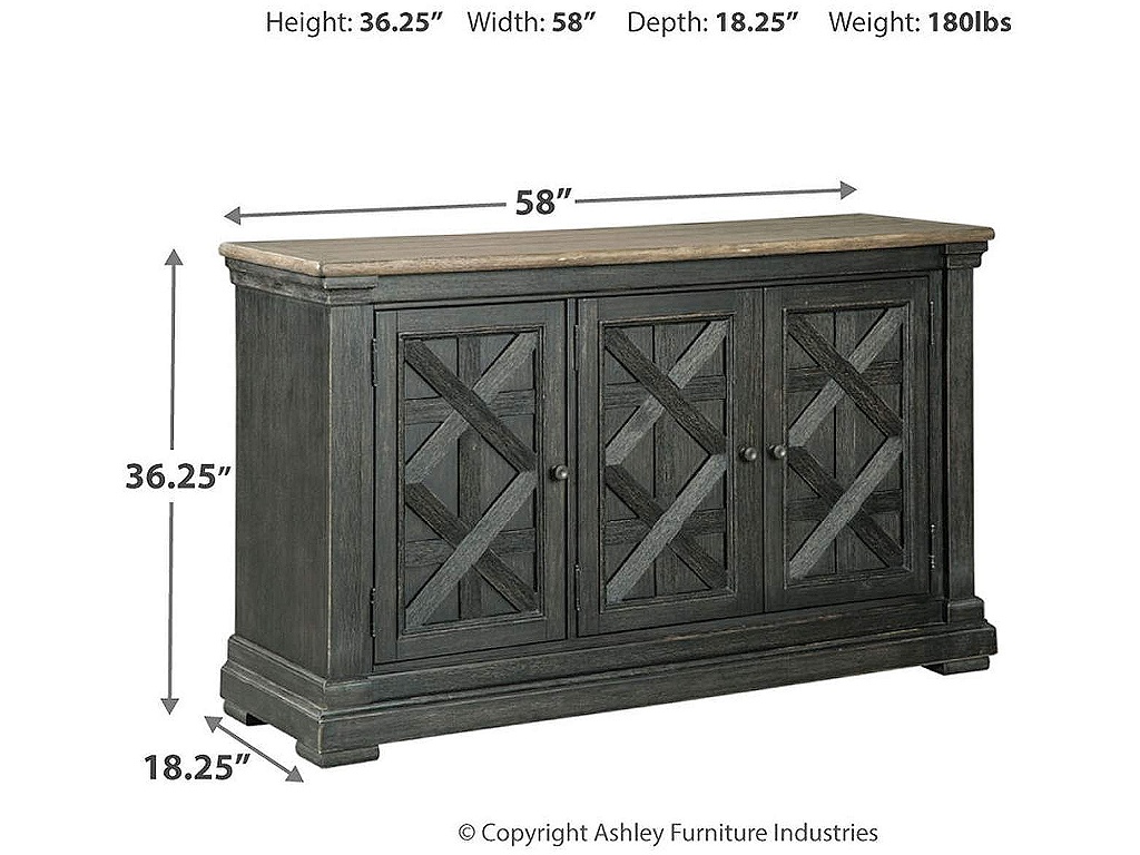 Tyler Creek Counter Height Dining Table and 4 Barstools with Server - image 11