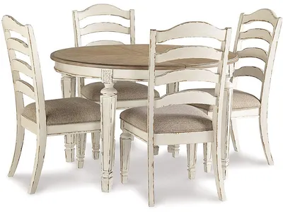 Realyn Dining Table and 4 Chairs