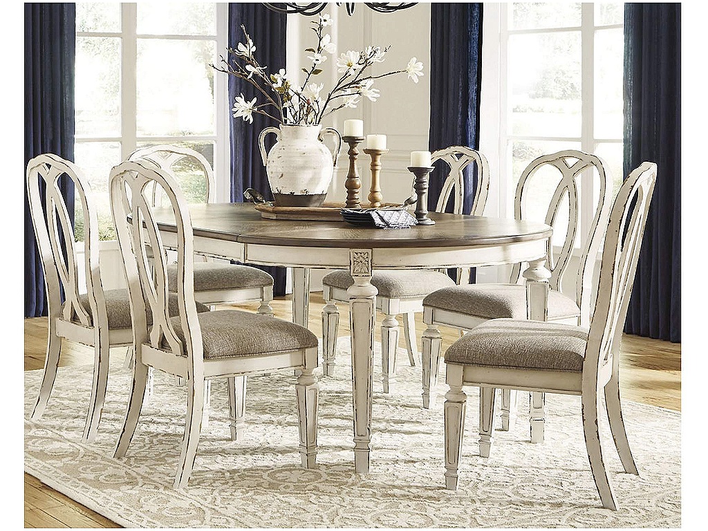 Realyn Dining Table and 6 Chairs with Server - main image