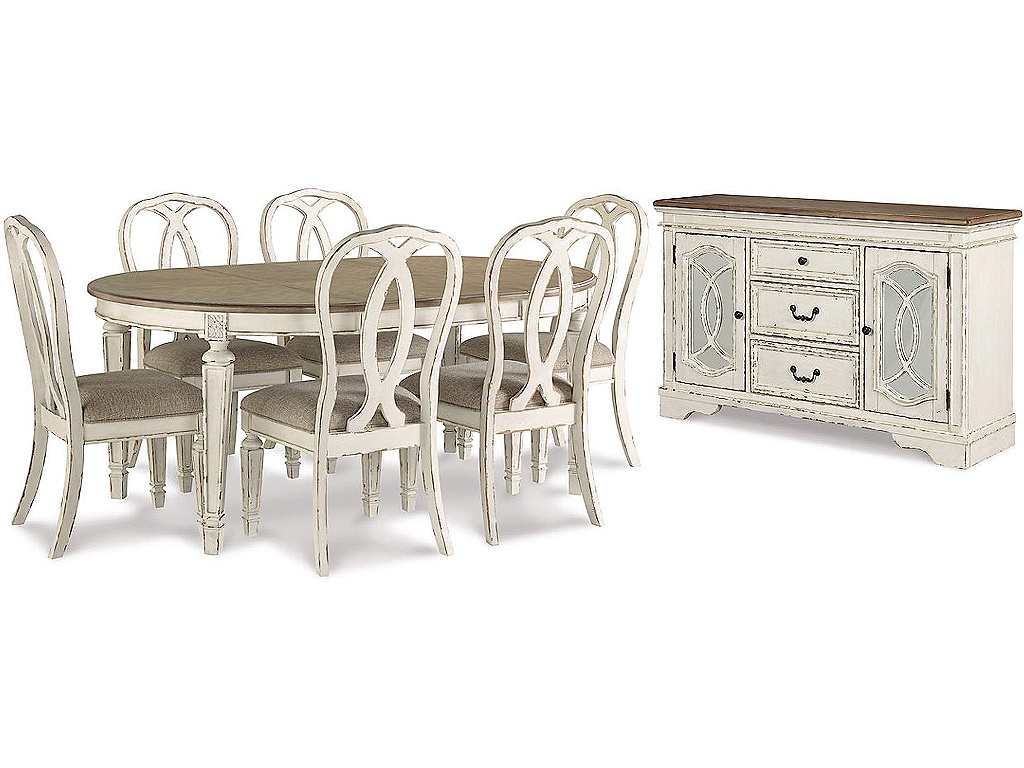 Realyn Dining Table and 6 Chairs with Server - image 1
