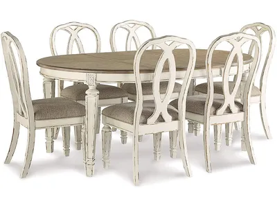 Realyn Dining Table and 6 Chairs