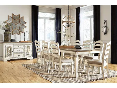Realyn Dining Table and 8 Chairs