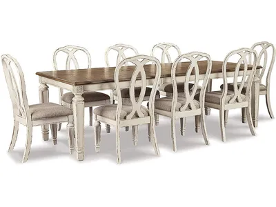 Realyn Dining Extension Table and 8 Chairs