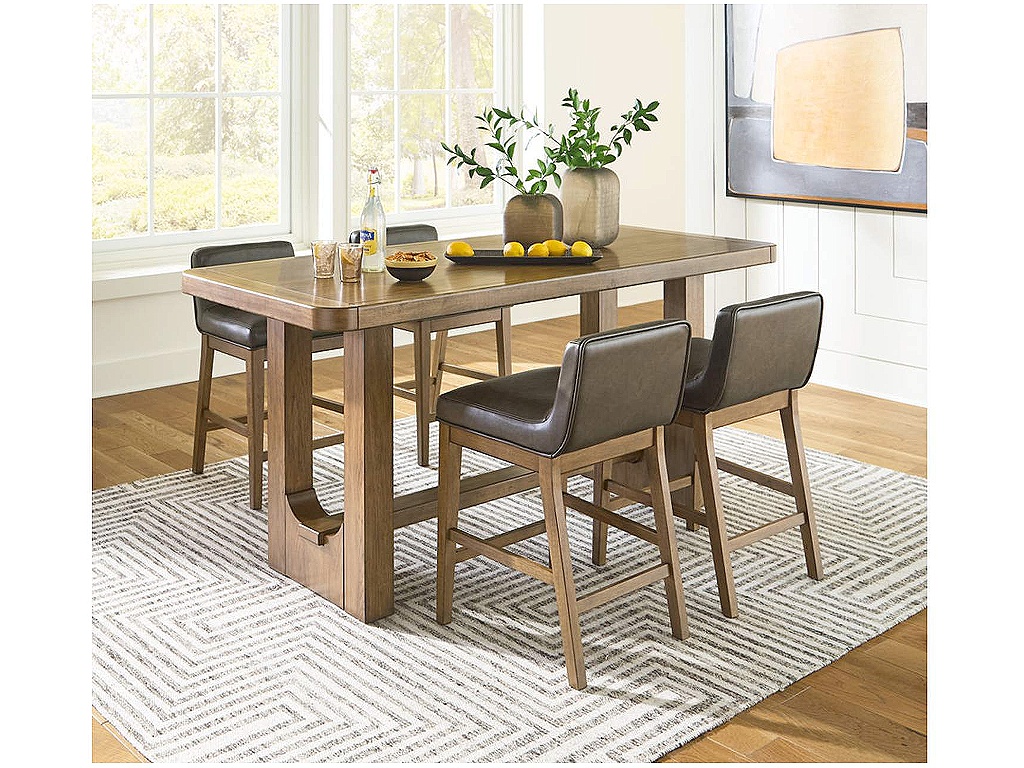 Cabalynn Counter Height Dining Table and 4 Barstools - image 1