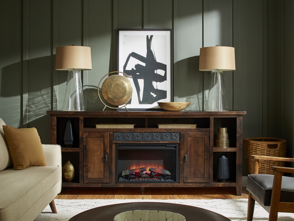 84" Fireplace Console - image 1