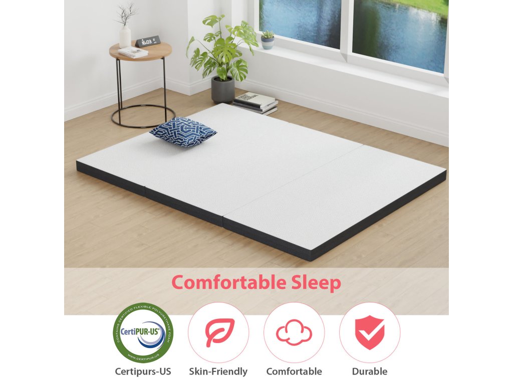 3" Queen Tri-Fold Memory Foam Topper - image 2