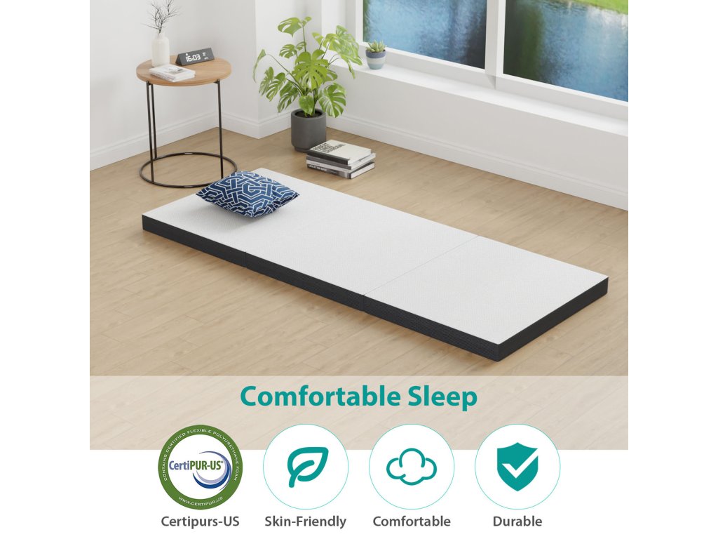 4" Queen Tri-Fold Memory Foam Topper - image 2