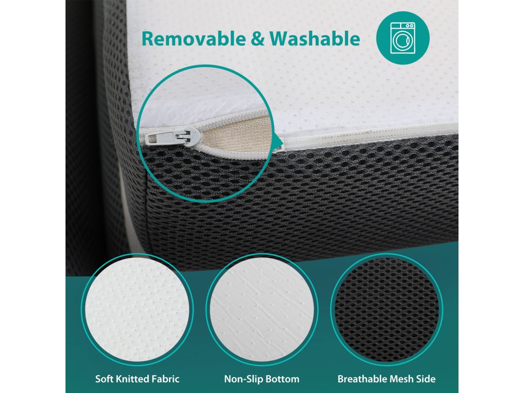 4" Queen Tri-Fold Memory Foam Topper - image 6