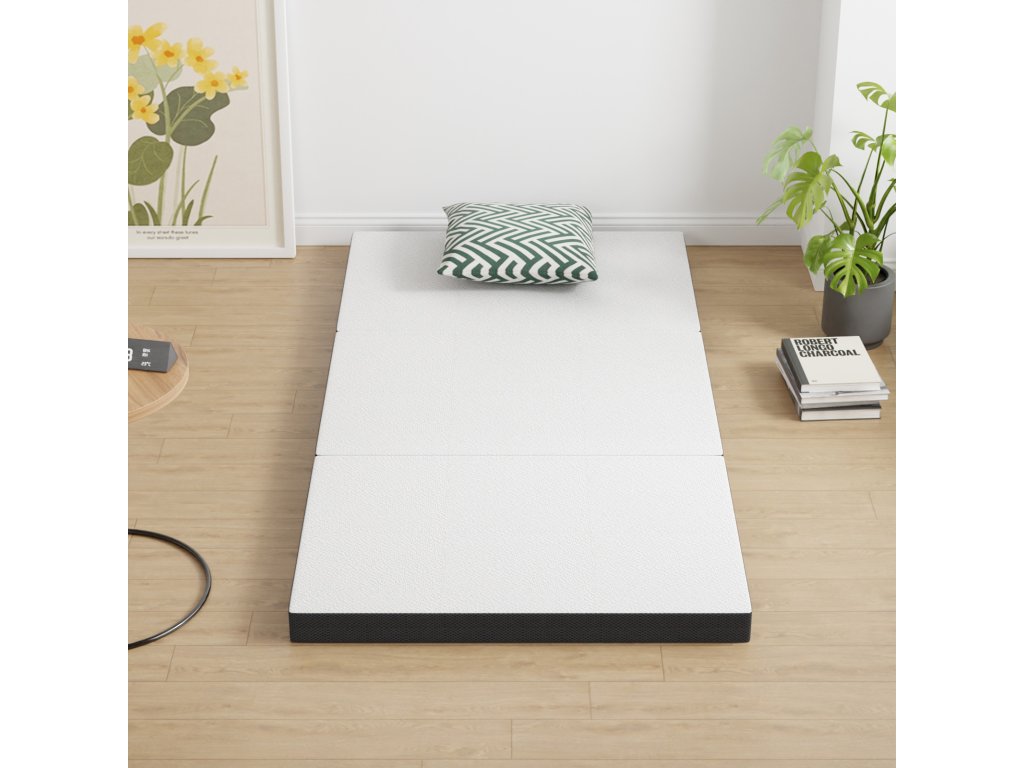 4" Twin Tri-Fold Memory Foam Topper - image 1