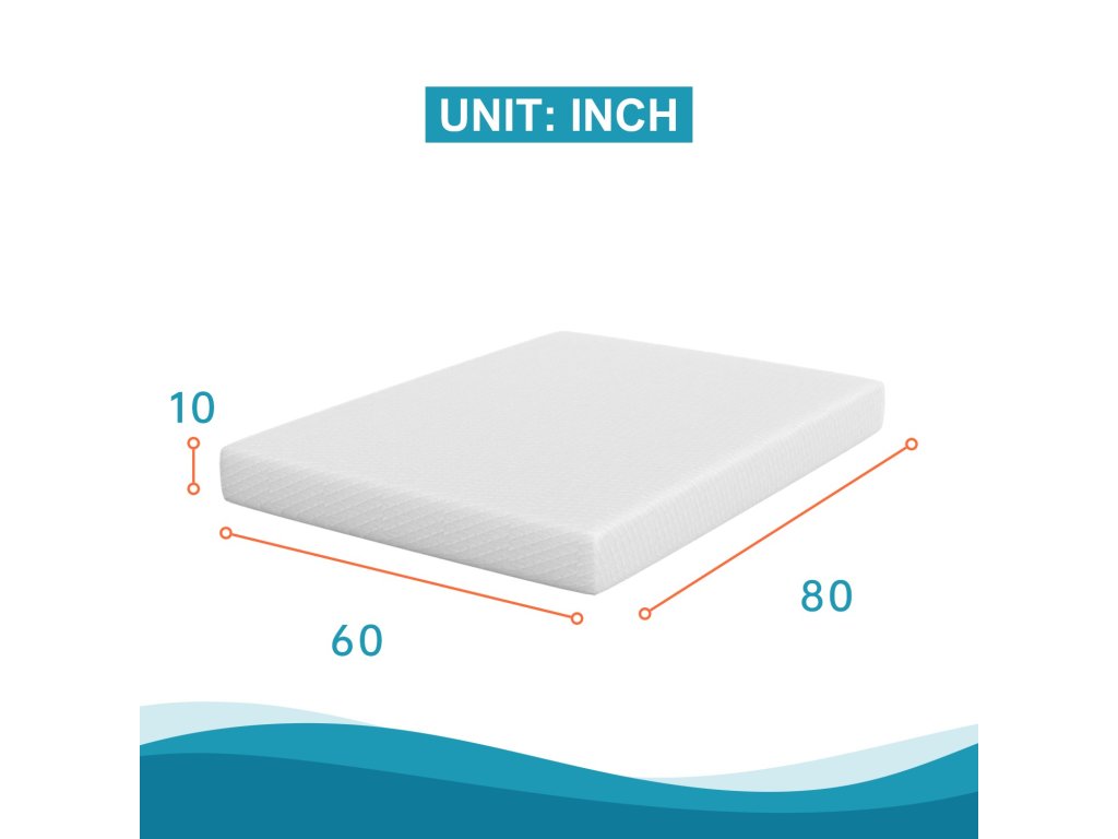 10" Queen Memory Foam Mattress (Roll-In-Box) - image 1