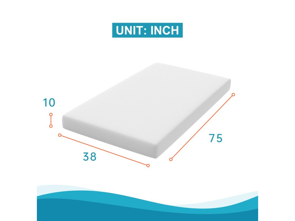 10" Twin XL Memory Foam Mattress (Roll-In-Box) - image 1