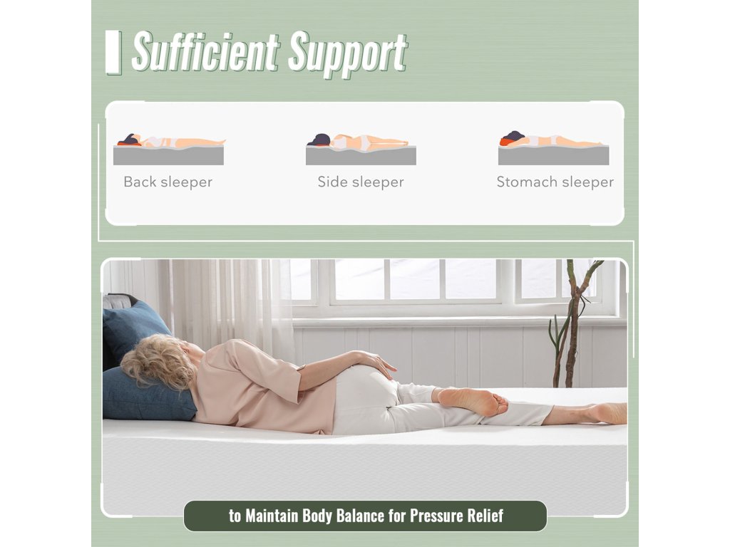 12" E.King Memory Foam Wave Comfort (Roll-In-A-Box) - image 3
