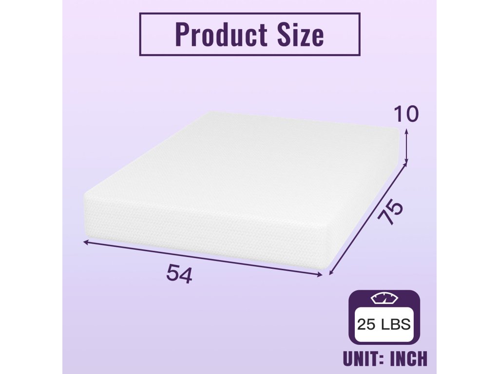 10" Full Bamboo Charcoal Infused Memory Foam - image 2