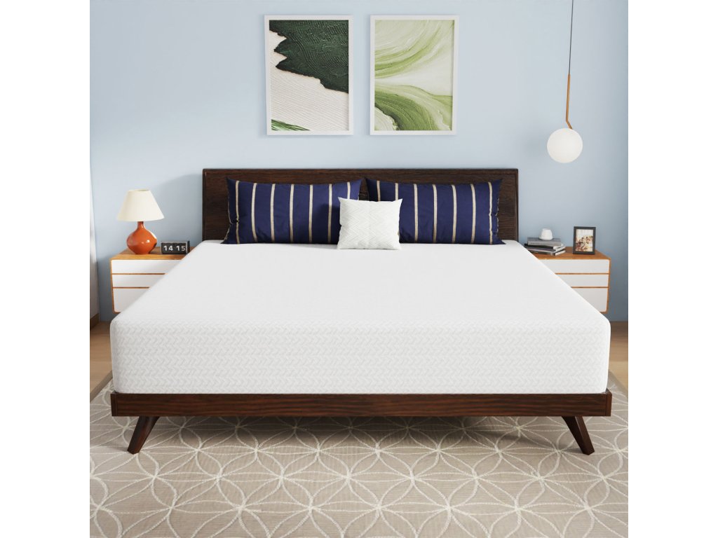 12" E.King Bamboo Charcoal Infused Memory Foam - image 1
