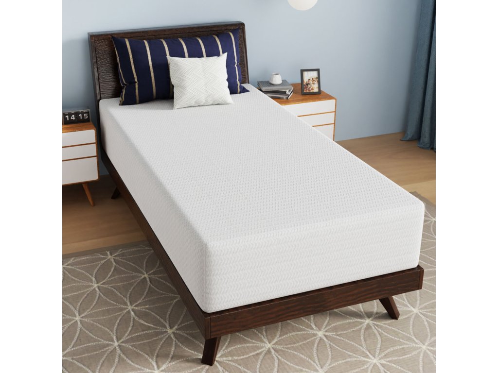 12" Twin Bamboo Charcoal Infused Memory Foam - image 2