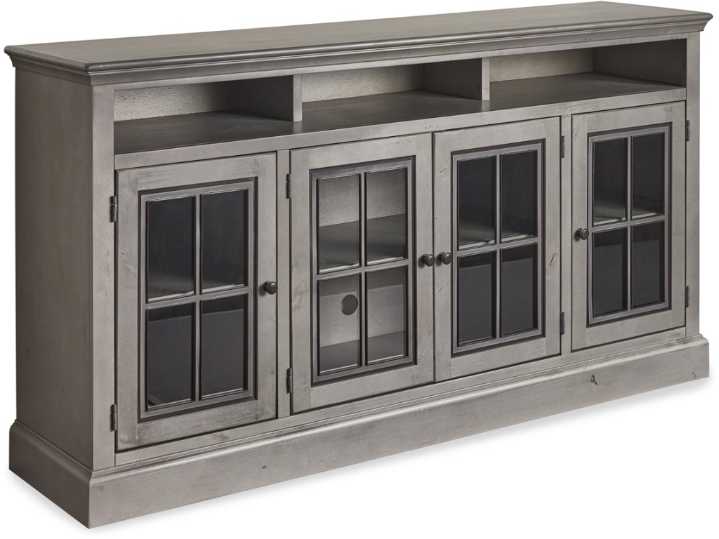 73" Highboy Console W/ 4 Doors - image 4
