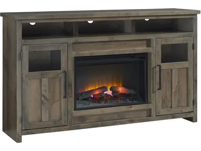 66" Highboy Fireplace Console
