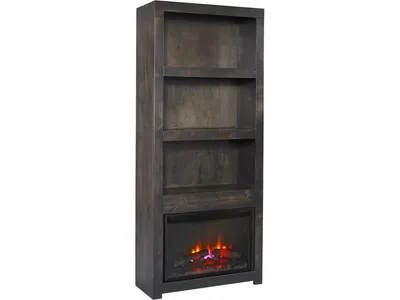 74" Fireplace Display Case
