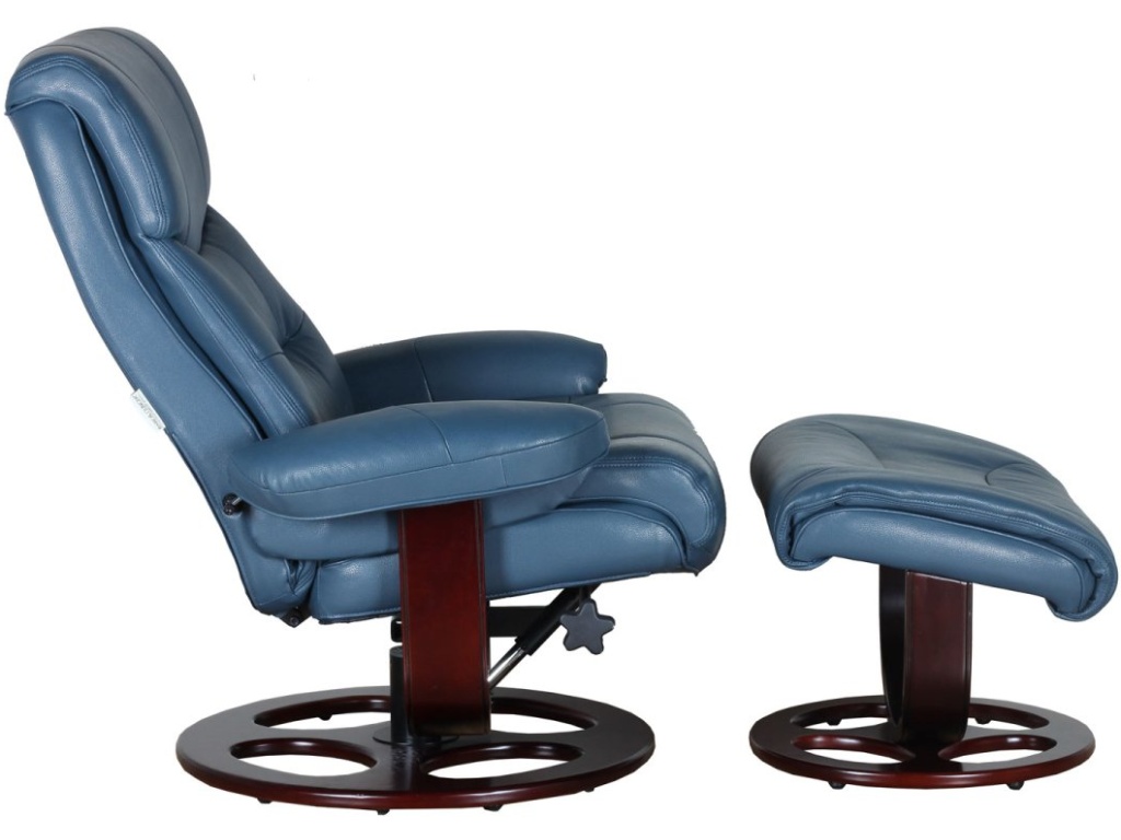Dawson Pedestal Reclining Chair & Ottoman - image 1