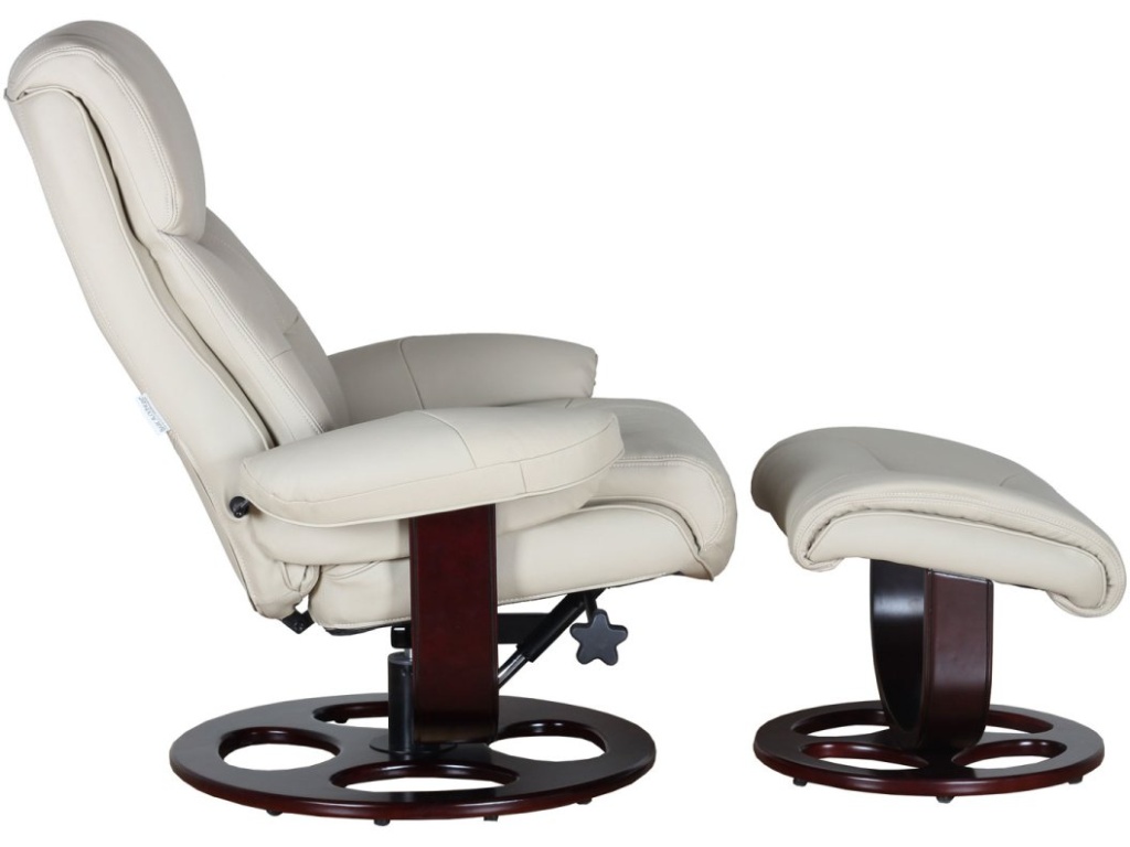 Dawson Pedestal Reclining Chair & Ottoman - image 1