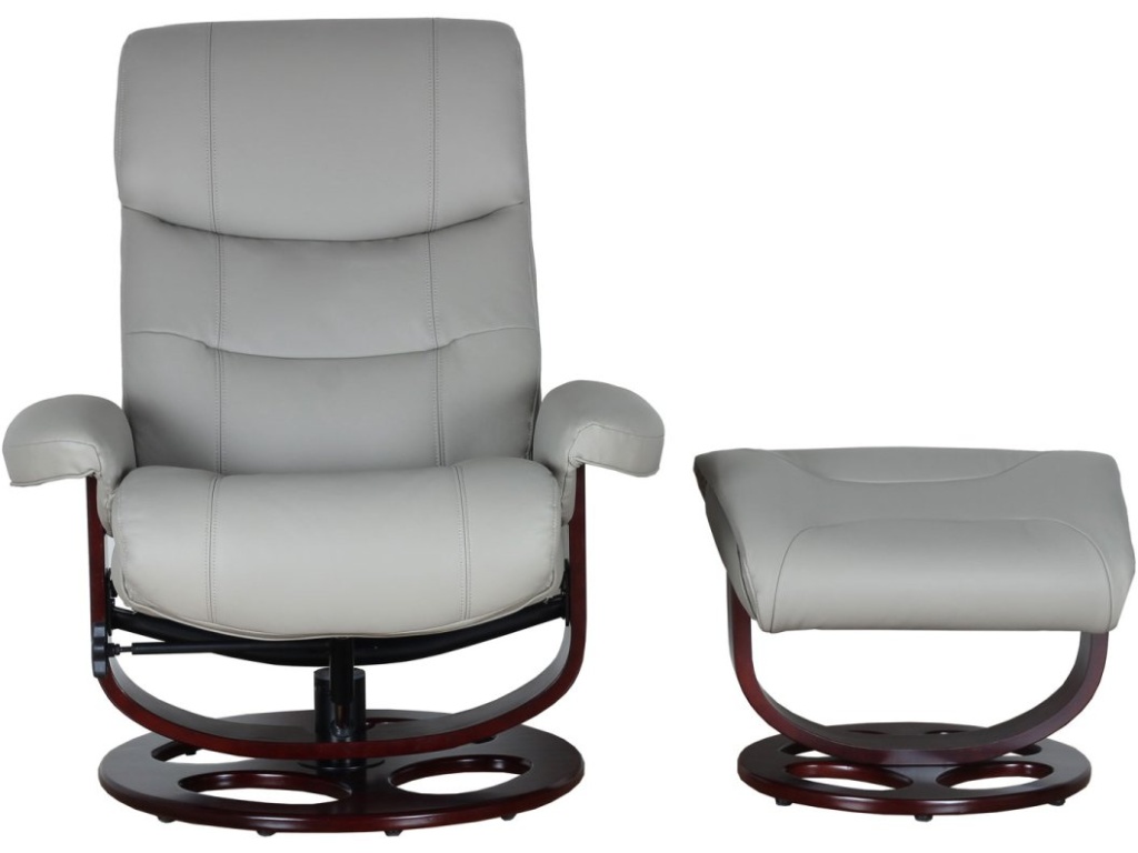 Dawson Pedestal Reclining Chair & Ottoman - image 3
