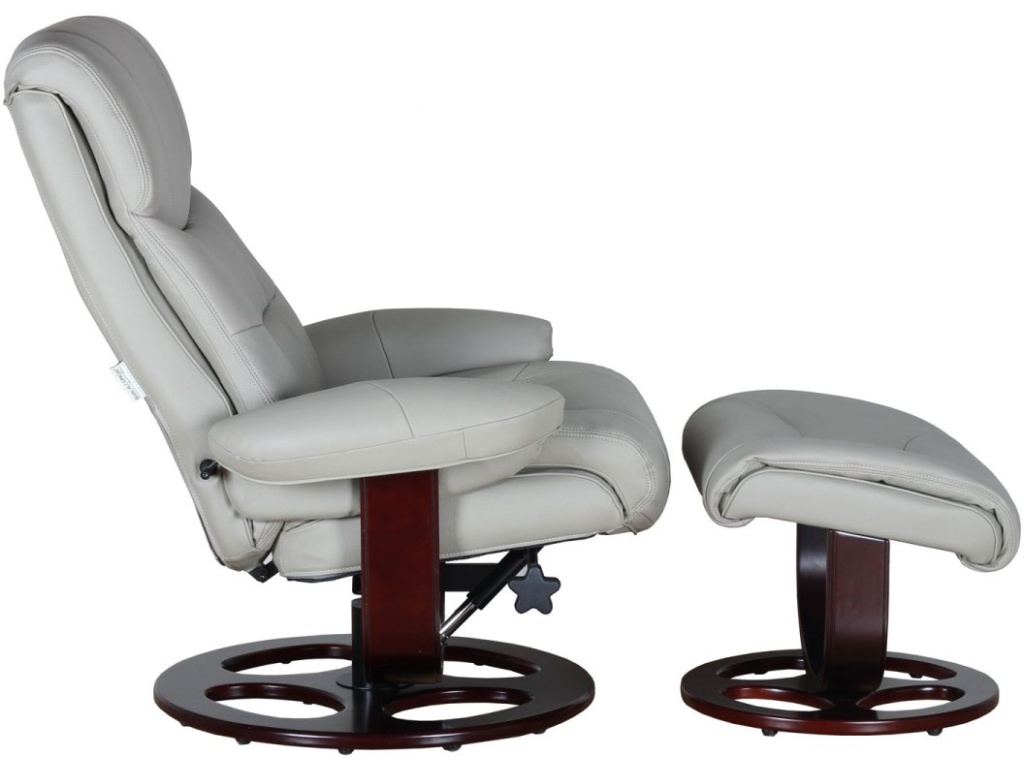 Dawson Pedestal Reclining Chair & Ottoman - image 1