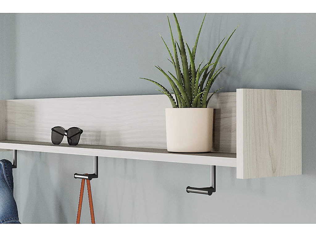 Socalle Wall Mounted Coat Rack with Shelf - image 4