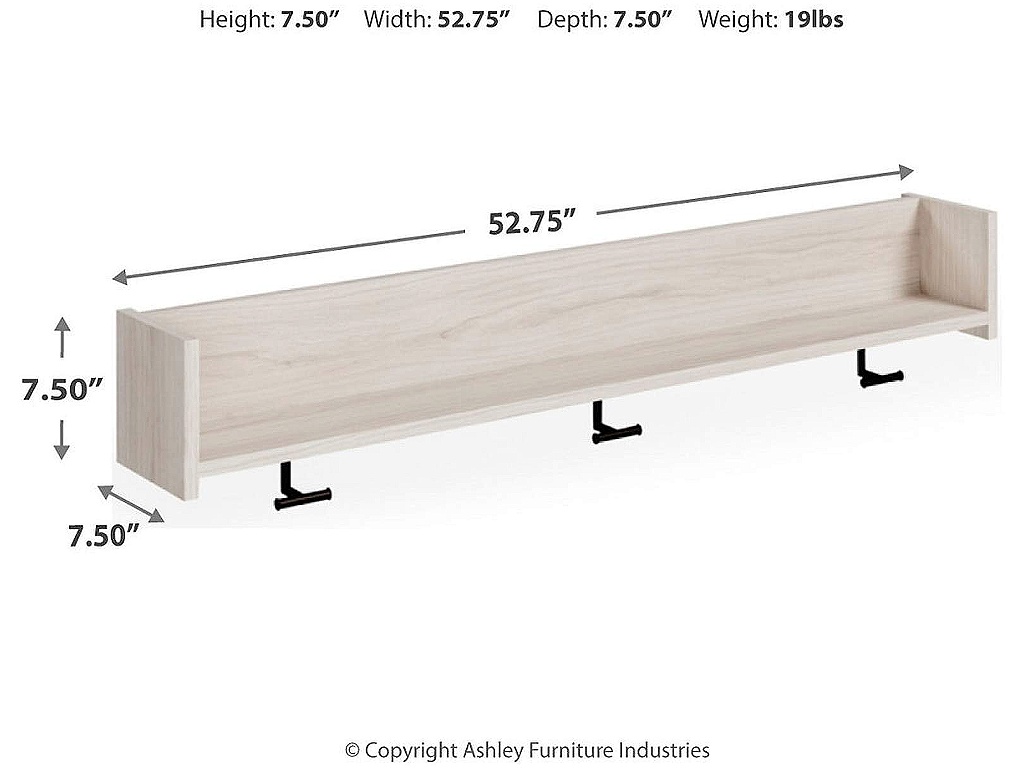 Socalle Wall Mounted Coat Rack with Shelf - image 5