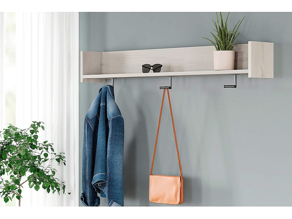 Socalle Wall Mounted Coat Rack with Shelf - image 1