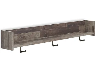 Neilsville Wall Mounted Coat Rack with Shelf