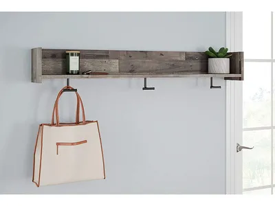 Neilsville Wall Mounted Coat Rack with Shelf